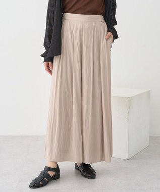 earth music&ecology マットサテンスカーチョ Beige