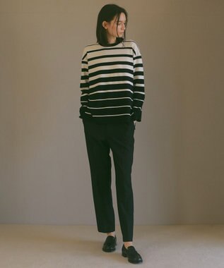 23区 【23区 | 5525gallery】ウールストレッチ スティック パンツ ブラック系