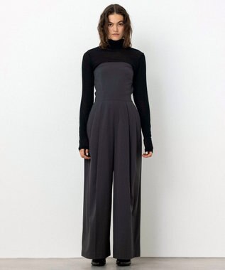 NAVE 【Nave・洗える】スパントロ ビスチェオールインワン グレー系