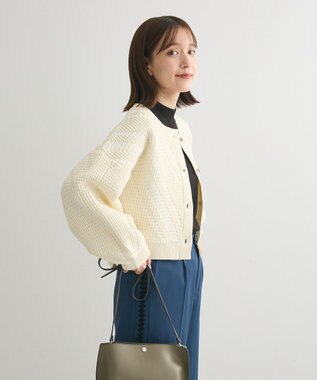 Green Parks ・ＥＬＥＮＣＡＲＥ　ＤＵＥ　ジャカードカーディガン Ivory