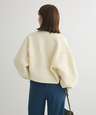 Green Parks ・ＥＬＥＮＣＡＲＥ　ＤＵＥ　ジャカードカーディガン Ivory