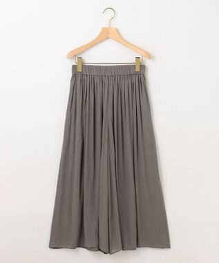 組曲 S 【ウエストゴム・WEB限定】シアープリーツライクシフォン パンツ グレー系