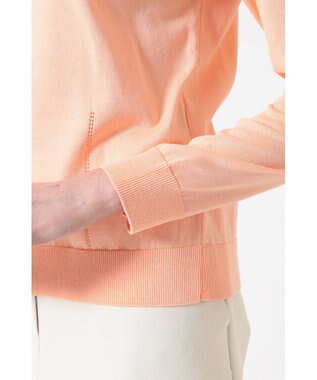 DAKS 綿ポリエステル ハウスチェックジャカード カーディガン キャニオンサンセット