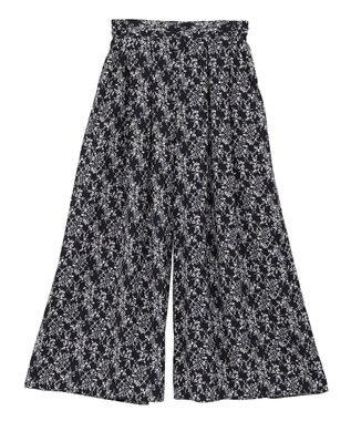 earth music&ecology マットサテンスカーチョ Flower