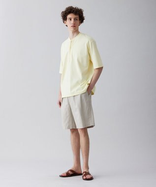 UNFILO MENS ライトリネン ショートパンツ [23年春夏商品] グレージュ