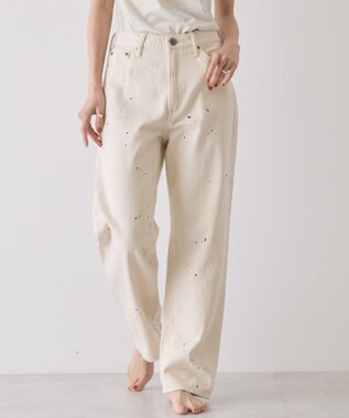 AMERICAN HOLIC ルーズストレートペイントデニム White