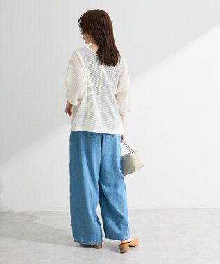 Green Parks 前後２ｗａｙコットンメッシュプルオーバー White