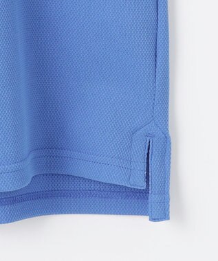 23区GOLF 【MEN】ハニカムライトカノコメッシュ衿ポロ サックスブルー系