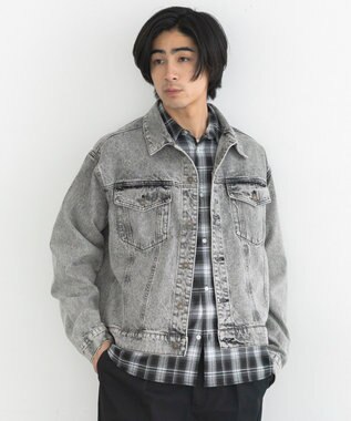 CRAFT STANDARD BOUTIQUE ハイブリーチケミカル加工デニムジャケット Black