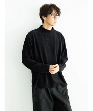 CRAFT STANDARD BOUTIQUE カットコールＭＯＣネックプルオーバー Black
