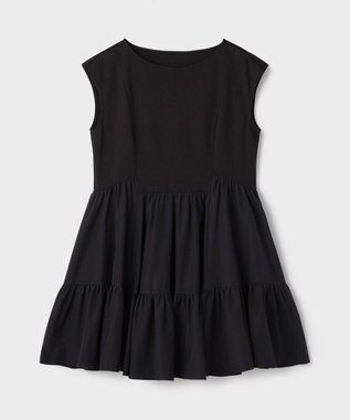 GRACE CONTINENTAL フレア切替カットトップ ブラック