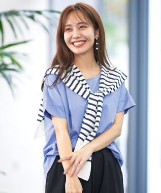 Tiaclasse 【洗える】バイオシルケットカットソープルオーバー サックス