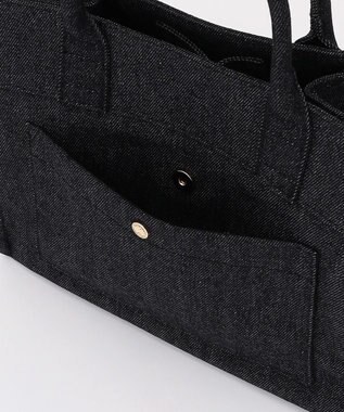 LA BAGAGERIE チャーム付きデニムバッグ Sサイズ ブラック