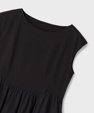 GRACE CONTINENTAL フレア切替カットトップ ブラック