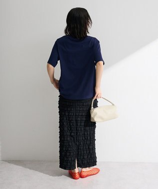 Green Parks フリルＩラインスカート Black