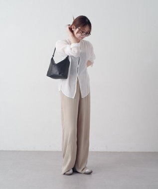 russet ソフトレザーシンプルショルダーバッグ(CE-1328-WEB) Black2