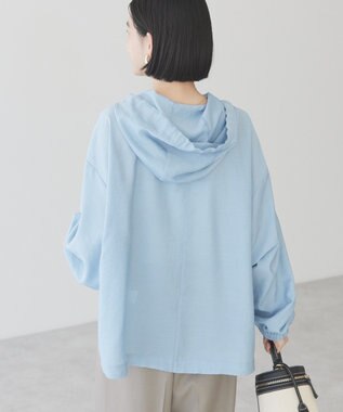 AMERICAN HOLIC フーディーシャツ Grayish Blue