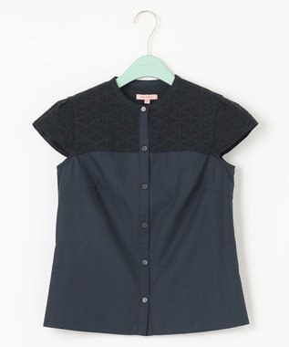 TOCCA 【洗える！】GLASS ブラウス ネイビー系