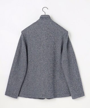 JOSEPH ABBOUD 【ストレッチ/カーディガンジャケット】コットンメランジジャージー ジャケット ネイビー系