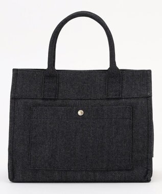 LA BAGAGERIE チャーム付きデニムバッグ Sサイズ ブラック