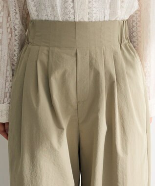 Green Parks ツータックイージーパンツ Khaki