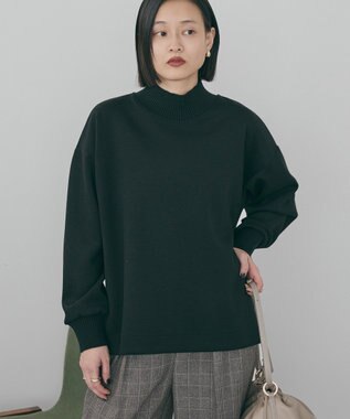 AMERICAN HOLIC ハイネックリブポンチプルオーバー Black