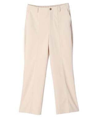earth music&ecology カットツイルスリットセミフレアパンツ Beige