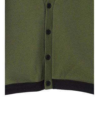 CRAFT STANDARD BOUTIQUE 【リサイクル】ラインカーディガン Khaki