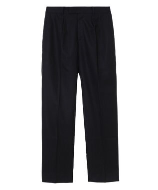 DAKS ウールストレッチフランネルパンツ ネイビー