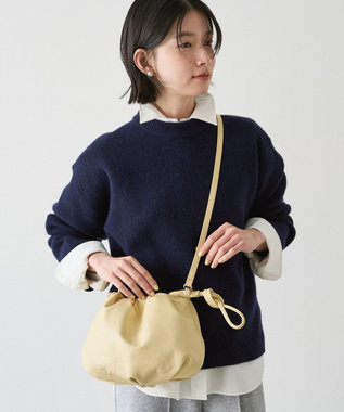 russet レザー巾着4WAYショルダーバッグ(CE-1454)