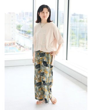 CRAFT STANDARD BOUTIQUE シルケット天竺　スクエアＰＴ　ＢＩＧ　Ｔｅｅ　Ｓ／Ｓ Gray Beige