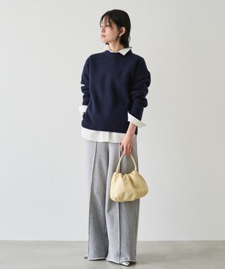 russet レザー巾着4WAYショルダーバッグ(CE-1454) CreamYE