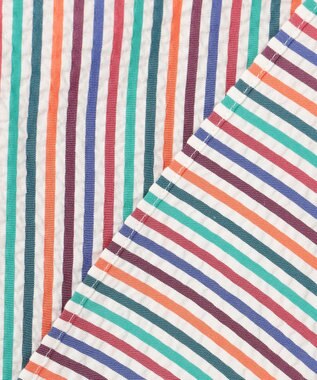 J.PRESS MEN 【J.PRESS ORIGINALS】Cotton Silk Seersucker Regular Half Sleeve Shirt / Baggy-Fit ホワイト系8