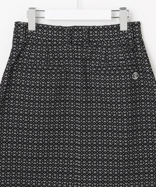 23区GOLF 【WOMEN】裏起毛ジャージースカート ストレッチ モノグラム 上品スタイル ブラック系5