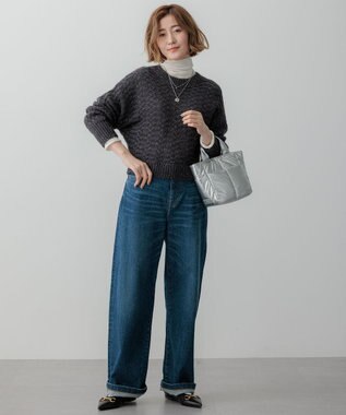 23区 クリスタル付き 2WAY コイン ネックレス シルバー系