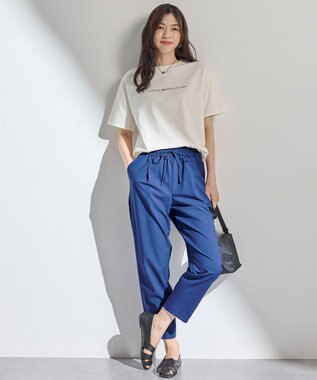 ANY L オーガビッツロゴテールＴシャツ エクリュ