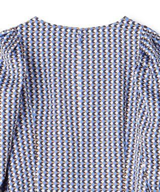 BEIGE， MABILLON / マトンスリーブドレス Sax x Brown