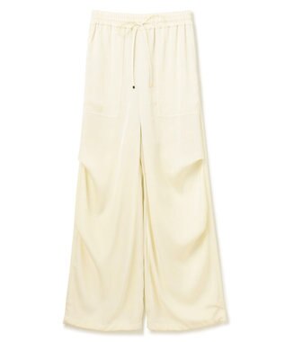 GRACE CONTINENTAL サテンワークパンツ キナリ