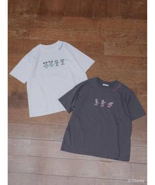 Green Parks ミッキーフレンド／体操プリント半袖ＴＥＥ Charcoal Gray