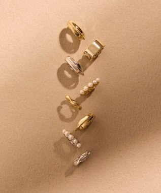Phoebe 〈金属アレルギー対応〉ニュアンスメタルスナップイヤリング　ゴールド/ニッケルフリー ゴールド