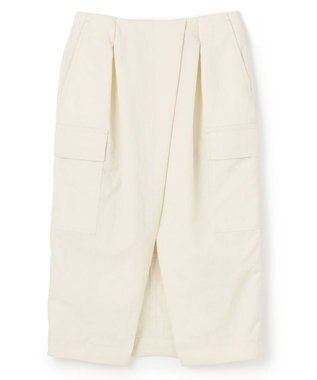BEIGE， 【洗える】ACANTHUS / カーゴディティールコクーンタックスカート Ecru