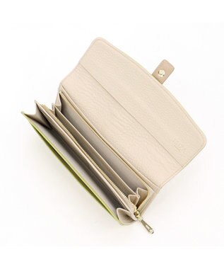 IBIZA フェリース　かぶせ長財布 黄緑