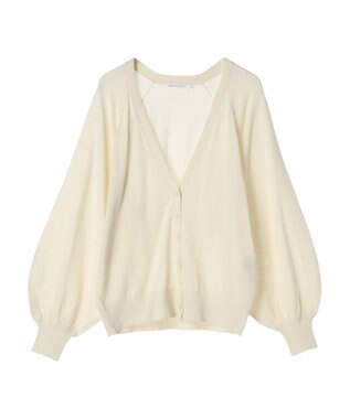 AMERICAN HOLIC 袖ボリュームショートニットカーディガン Ivory