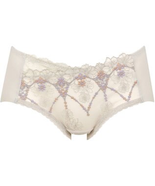 Wing ショーツ 【後ろ姿きれいブラ】 KB2719とペア フリーカッティングでアウターにひびきにくい(裾) やさしいフィット感 はきこみ丈あさめ KF2919 ウイング／ワコール グレー