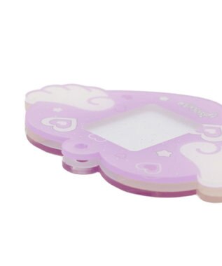 WEGO 【痛バ＆推し活グッズ】ハートエンジェルIDフォトケースキーホルダー パープル