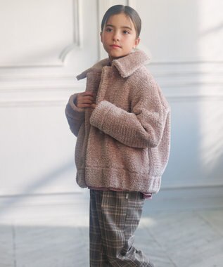 組曲 KIDS 【150-160cm】ハグミー ブルゾン ミルクティー系