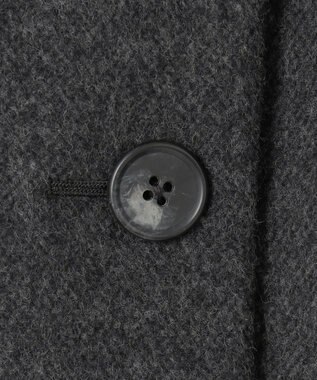 J.PRESS LADIES ショートビーバー ステンカラー コート チャコール系