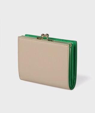 Paul Smith サプルレザー がま口2つ折り財布 ベージュ