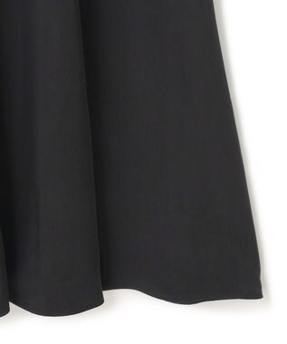 23区 【接触冷感/洗える】フィブリルツイル ギャザー スカート ブラック系