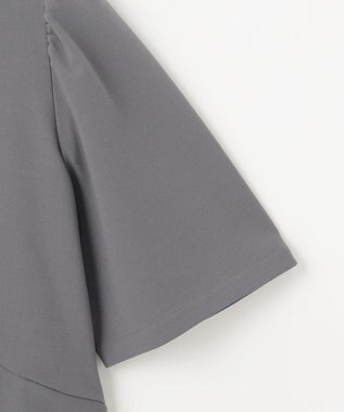 組曲 S ご好評につき追加生産【WEB限定】ジョーゼットジャージーティアード ブラウス グレー系